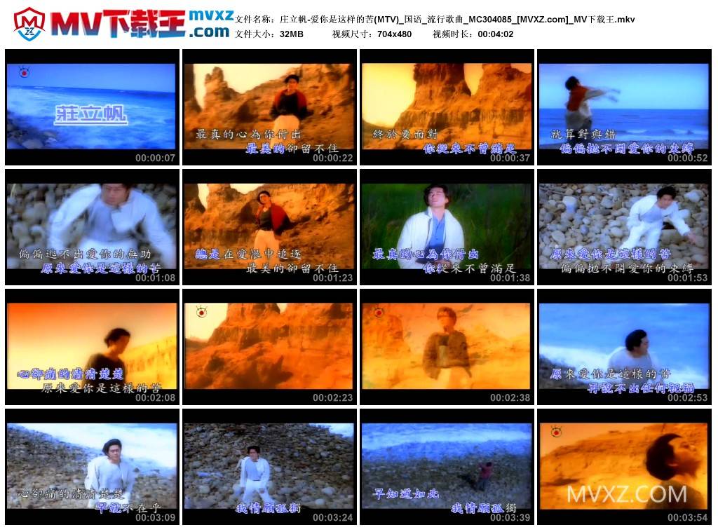 庄立帆-爱你是这样的苦(MTV)_国语_流行歌曲_MC304085